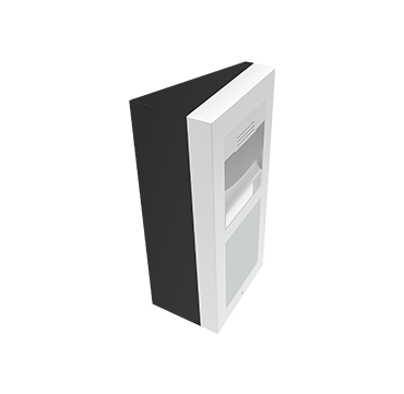 Surface installation Wedge Backplate 2 modules