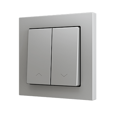 ZS55 Double Soft push button for 2 binary inputs 55×55 mm