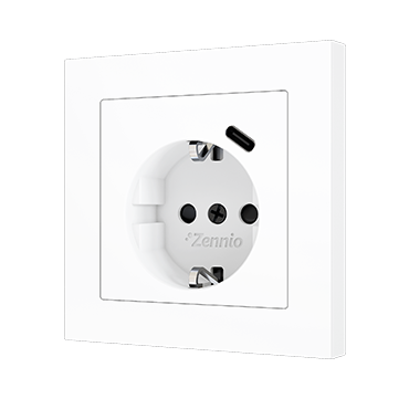 ZS55 Schuko Socket with USB C