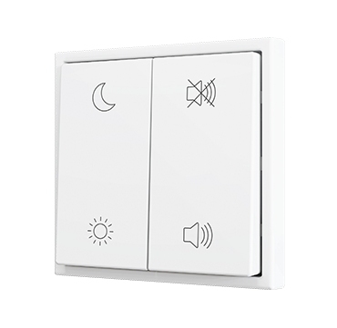 ZS70 Double Soft push button for 4 binary inputs 70×70 mm